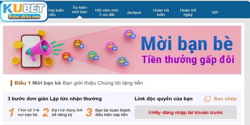 Danh sách các chương trình khuyến mãi KUBET đa dạng tối ưu hóa lợi nhuận