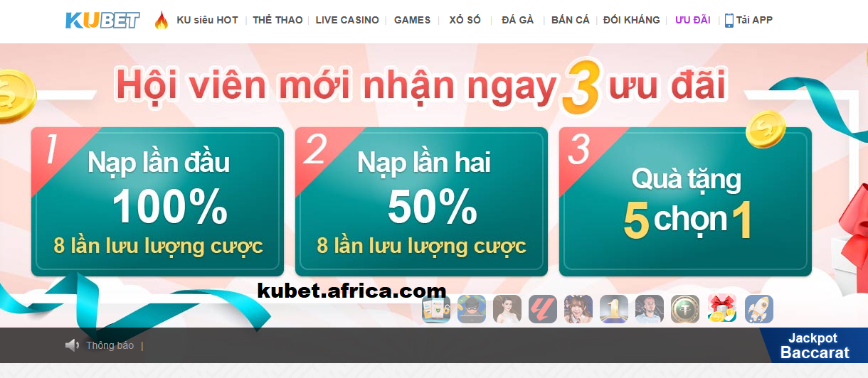 Thưởng khuyến mãi kubet đầy hấp dẫn